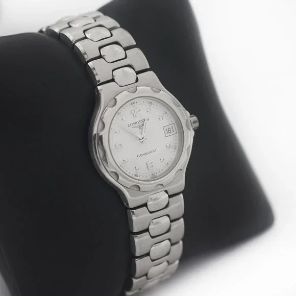 Longines Conquest Steel Date L11314 Watch Longines Conquest L1.113.4 Quartz Steel for $283 for sale  main image 3